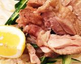 鶏モモ肉で♪柔らかい！刻み野菜タレ蒸し鶏作り方5写真