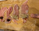 簡単　葉生姜と赤味噌肉巻き作り方2写真
