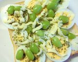 ハーブ塩＊レモン　枝豆×茹で卵トースト作り方4写真