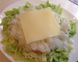 キャベツたっぷりヘルシーベーコンエッグ丼作り方3写真