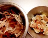 贅沢肉焼売で　簡単おしゃれかき揚げ作り方1写真