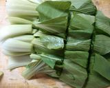 簡単♪なめこと チンゲン菜 椎茸の中華煮作り方1写真