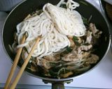 ランチに！　豚肉　油揚げの　焼きうどん！作り方5写真
