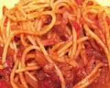 トマトとベーコンのパスタ♪作り方7写真