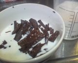 食べるチョコミルク。作り方5写真