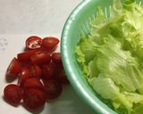 レタスとプチトマトの簡単サラダ♪作り方1写真