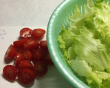 レタスとプチトマトの簡単サラダ♪作り方1写真