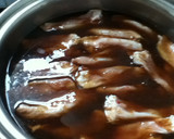 超簡単　手羽中の焼肉のたれ煮込み作り方2写真