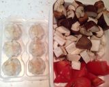 エビシューマイときのこ ピリ辛中華スープ作り方1写真