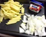 京都のパブの思い出の味 コンビーフポテト作り方1写真