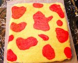 ロールケーキ〜ピンクの牛柄！？〜作り方14写真