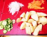 あの味を求めて作ったバジルポテトサラダ♡作り方1写真