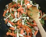 ウド・伸びたウド、人参などの油炒め味噌煮作り方3写真