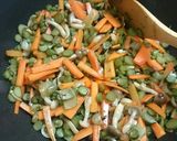 ウド・伸びたウド、人参などの油炒め味噌煮作り方5写真