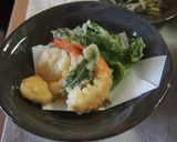 山菜天ぷらの冷やしうどん作り方5写真