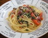 コンビーフとアイヌネギの道産子パスタ♪作り方8写真