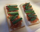 簡単！楽うま☆キムチーズ納豆ピザパン♪作り方3写真