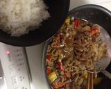 私流。合挽き肉とパプリカのスタミナ炒め作り方5写真