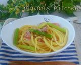 ベーコンとアスパラの柚子こしょうパスタ作り方6写真