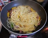 ホタルイカと彩り野菜のペペロンチーノ作り方6写真