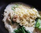 春キャベツと海老のアンチョビチーズ作り方8写真