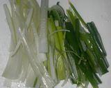 長ねぎのかき玉汁作り方1写真