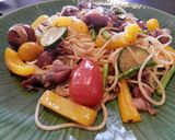 ホタルイカと彩り野菜のペペロンチーノ作り方8写真