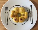 みつばちバジー☆かぼちゃ風味のちぎりパン作り方20写真