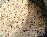 カセットコンロで土鍋ご飯♪（赤米）作り方1写真