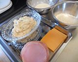 ﾁｰｽﾞがとろ～り♡の簡単ハムカツ♪作り方1写真