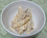 うどの味噌マヨネーズ和え。作り方3写真