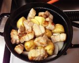 豚バラ肉とゴロゴロ野菜のバーベキュー煮作り方5写真