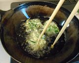 ナンテンハギ（フタバハギ）の天ぷら作り方9写真