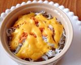 楽チン朝食☆しらす鮭フレチーズ丼作り方3写真
