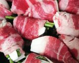 新玉ねぎとアスパラの牛肉巻き◆すき焼き味作り方6写真