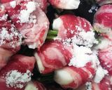 新玉ねぎとアスパラの牛肉巻き◆すき焼き味作り方8写真
