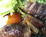 新玉ねぎとアスパラの牛肉巻き◆すき焼き味作り方12写真
