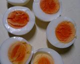 ゆで卵のチーズ焼き♪作り方1写真