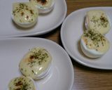 ゆで卵のチーズ焼き♪作り方3写真