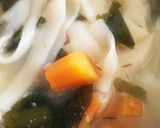 三葉とふしめんの味噌汁作り方8写真