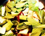 簡単！あわび茸とチンゲン菜のトロトロ炒め作り方5写真