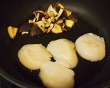 フラパンどんこ椎茸と湯葉のクリーム煮作り方3写真