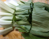 簡単　チンゲン菜　椎茸　卵の　中華スープ作り方2写真