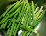 ニンニクの芽と豚バラの天ぷら作り方1写真