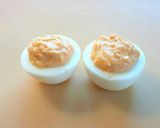 お弁当に♪ゆで卵の味噌マヨチーズ焼き作り方4写真