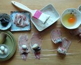 豚肉の筍巻き＆ウズラ巻きフライ作り方1写真