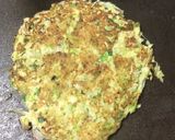 糖質制限！大豆粉でふんわりお好み焼き作り方3写真