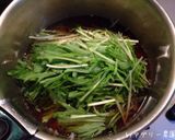 水菜と落とし卵の煮物作り方5写真