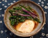 水菜と落とし卵の煮物作り方7写真