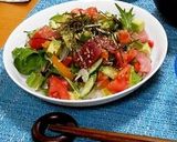 簡単魚料理☆アボカドと鰹のたたき丼✽作り方7写真
